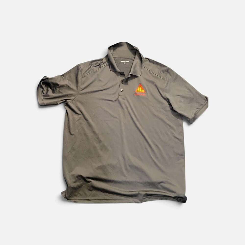 Lands' End Sika Building Trust Polo Size L Gray